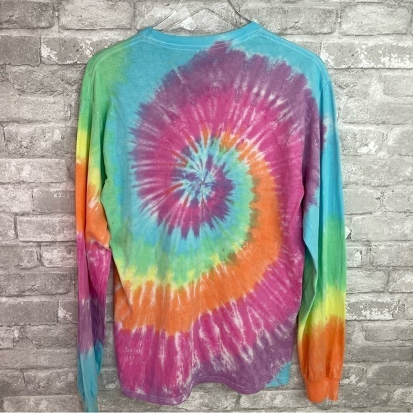 Grateful Dead Dancing Bears Tie Dye Long Sleeve Shirt - Picture 3 of 3